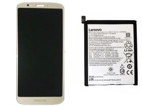 Tela Display Lcd Touch Para Moto G6 Play Dourado Bateria 4000 Mah