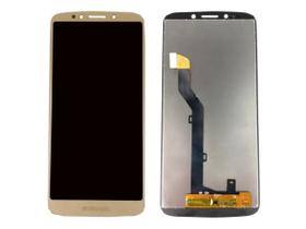 Tela Display Lcd Touch Para Moto G6 Play Dourado e Campainha Alto Falante