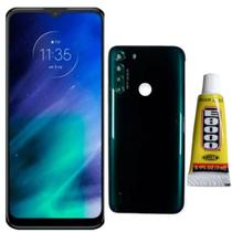 Tela Display Lcd Touch Para Moto One Fusion + Tampa + Cola 3ml