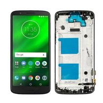 Tela Display Lcd Touch Screen Para Moto G6 Preto Com Aro