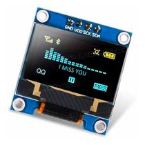 Tela Display Oled Tela 0.96 Azul Amarelo I2c Ssd1306 Lcd Pic