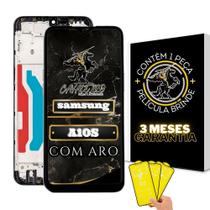 Tela Display Samsung A10s/A107 Com Aro + Película De Brinde Tela Display Samsung A10s/A107 Com Aro + Película De Brinde