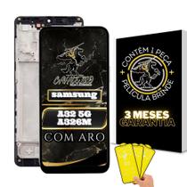 Tela Display Samsung A32 5G Com Aro + Película De Brinde.