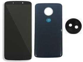 Tela Display Touch Para Moto G6 Play + Tampa Traseira + Lente Câmera + Película
