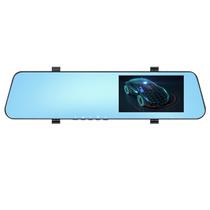 Tela do espelho retrovisor do carro de 4,3 polegadas para gravador automático 1080p fhd visão noturna carro dvr espelho traço câmera lente dupla