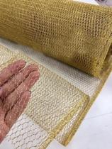 Tela Dourado Para Artesanato 1.57 X 1 M - Lcs textil
