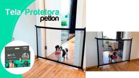 Tela e Grade e Protetora De Porta Para Cães E Gatos 75x110cm - Petlon
