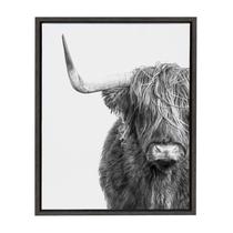 Tela emoldurada Kate e Laurel Sylvie Highland Cow 45x60cm Tela emoldurada Kate e Laurel Sylvie Highland Cow 45x60cm
