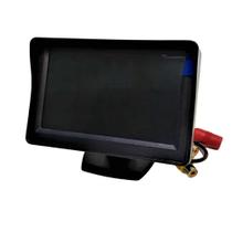 Tela Fixa Monitor Automotivo Para Camera De Ré 4.3 Polegadas