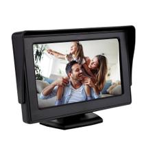 Tela Fixa Monitor Veicular 4.3" Vídeo LCD Câmera Ré Ou Cftv