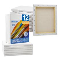 Tela FIXSMITH 20 x 25 cm, pacote com 12, algodão preparado, 1,6 cm Tela FIXSMITH 20 x 25 cm, pacote com 12, algodão preparado, 1,6 cm