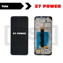 Tela frontal com aro ORIGINAL NACIONAL celular MOTOROLA modelo E7 POWER