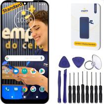 Tela Frontal Display Compatível Moto E7 Power Preto Empório