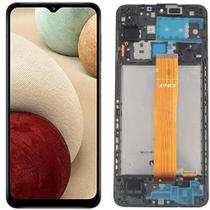 Tela Frontal Display Compativel Samsung A12 Com Aro