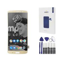 Tela Frontal Display LCD Compatível Moto G6 Dourado Empório