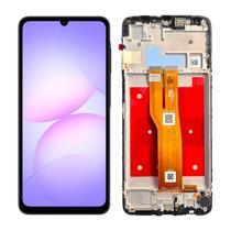 Tela Frontal Display LCD Para Samsung A07 4G SMA075 Original Nacional com aro Pronta entrega