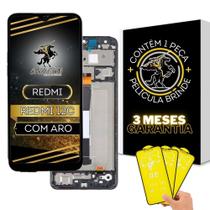 Tela Frontal Display Redmi 12C Com Aro + Película De Brinde