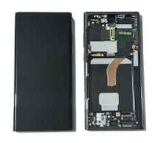 Tela frontal para smartphone s22 ultra original nacional com aro cor preto