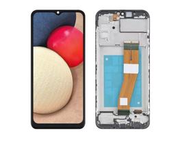 Tela frontal touch display compativel s a02s c/aro