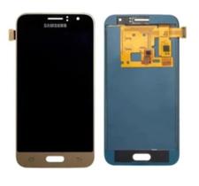 Tela frontal touch display s j120 incell dourada