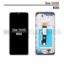 Tela frontal VIVID com aro celular MOTOROLA modelo E22