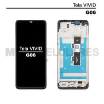 Tela frontal VIVID com aro celular MOTOROLA modelo G06