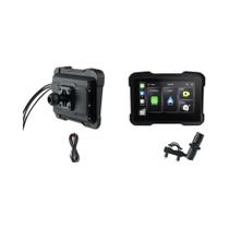 Tela GPS 5" para Motocicleta - À Prova D'Água, Android Auto, Sem Fio
