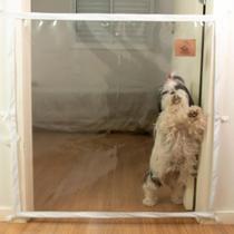 Tela Grade Porta Cachorro Pet Caes Gato Crianças Segurança 90 cm x 90 cm - Cristal