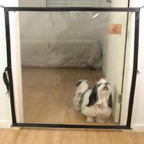 Tela Grade Porta Cachorro Pet Caes Gato Crianças Segurança 90 cm x 90 cm - Preta Tela Grade Porta Cachorro Pet Caes Gato Crianças Segurança 90 cm x 90 cm - Preta