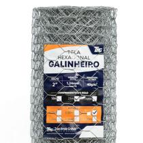 TELA HEXAGONAL GALINHEIRO TAG MALHA 2" FIO BWG 18 (1,24mm) RL 25X0,6m