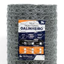 TELA HEXAGONAL GALINHEIRO TAG MALHA 2" FIO BWG 18 (1,24mm) RL 50X1,5m