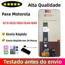 Tela LCD De 6.5 Polegadas Com Touch Screen E Aro Para Motorola Moto G13 G23 G53 G34 G45 - Peça