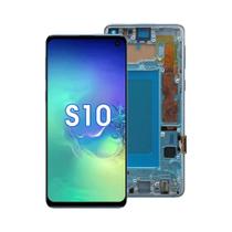 Tela LCD Digital Touch Screen Com Montagem De Quadro Para Samsung Galaxy S10 plus S10 G975 G975F