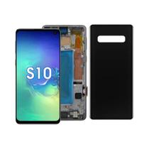 Tela LCD Digital Touch Screen Com Montagem De Quadro Para Samsung Galaxy S10 plus S10 G975 G975F
