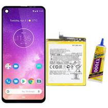 Tela Lcd Display Touch Para Moto One Vision Xt1970 + Bateria + Cola