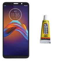 Tela Lcd Frontal Para Moto E6 Play + Cola 3ml