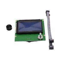 Tela LCD HD 12864 Azul Para Impressora 3D Ender 3 CR10, Placa De Controle Com Cabo Tela LCD HD 12864 Azul Para Impressora 3D Ender 3 CR10, Placa De Controle Com Cabo