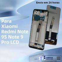 Tela LCD IPS Com Digitalizador Para Redmi Note 9S 9 Pro, Display Touch M2003J6A1G, Peças De