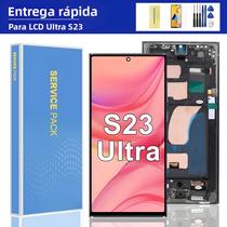 Tela LCD Samsung S23 Ultra Com Touch Screen Digitalizador E Moldura Incluída Para S918 SM-S918B
