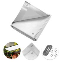 Tela Lona Branca 2.5x2 M Impermeável Shade Lux + Kit