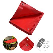 Tela Lona Vermelha 3x1.30 M Impermeável Shade Lux + Kit
