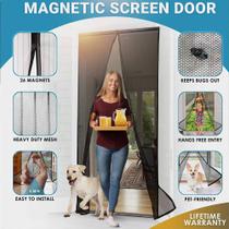 Tela magnética de cortinas de malha de porta de verão