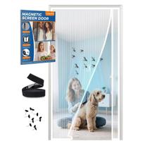 Tela magnética de porta CANLENE, malha de abertura do lado esquerdo direito Tela magnética de porta CANLENE, malha de abertura do lado esquerdo direito