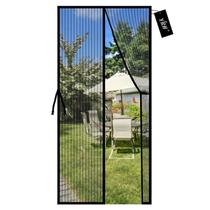 Tela Magnética para Porta YRH 96,5x210 cm Malha Resistente Preta Tela Magnética para Porta YRH 96,5x210 cm Malha Resistente Preta