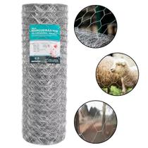 Tela Mangueirão Galvanizada Fio 18 Malha 3 0,80 x 50m Reforçada Firme