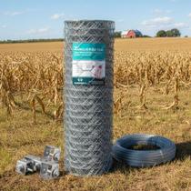 Tela Mangueirão Galvanizada Fio 18 Malha 3 0,80x50m Brinde Rolo Fio 16 Catraca 4un Alambrado Cerca Tela Mangueirão Galvanizada Fio 18 Malha 3 0,80x50m Brinde Rolo Fio 16 Catraca 4un Alambrado Cerca