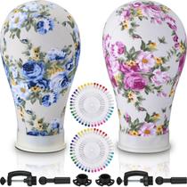 Tela Mannequin Heads DoubleFill de 22 polegadas para perucas com suporte