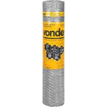 Tela metálica hexagonal, malha 1", 22 BWG x 1,0 m, com 50 m, pinteiro, VONDER