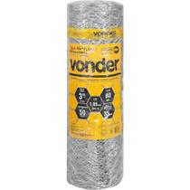 Tela Metálica Mangueirão Hexagonal Malha 3'' 16 Bwg x 0,8m com 50 metros Vonder