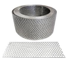 Tela Moeda Aço Inox, 5metro X 24cm P/ grelhas churrasqueira